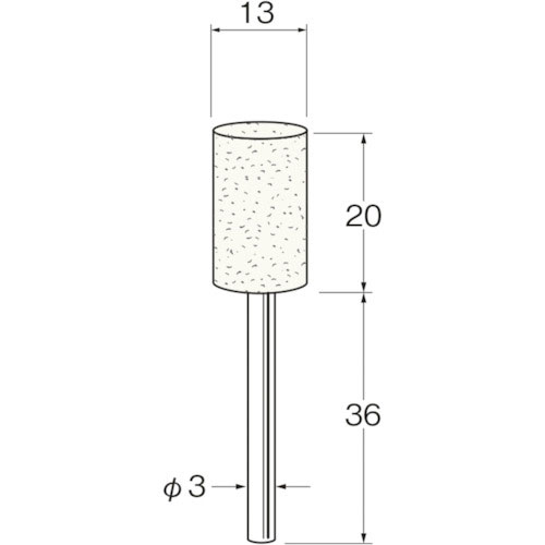 リューター　軸付フェルトバフ外径（ｍｍ）：１３＿