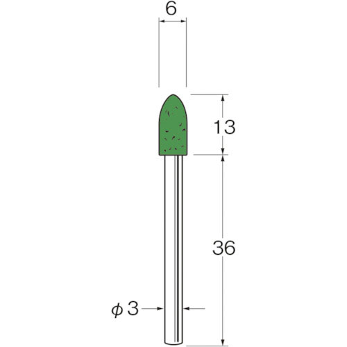 リューター　軸付フェルトバフ円筒型幅（ｍｍ）１３　（５個入）＿