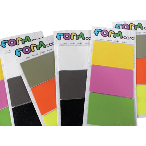 フォームカード カード型多用途パテ FORMcard(TM) イエロー・ピンク・ライトグリーン _