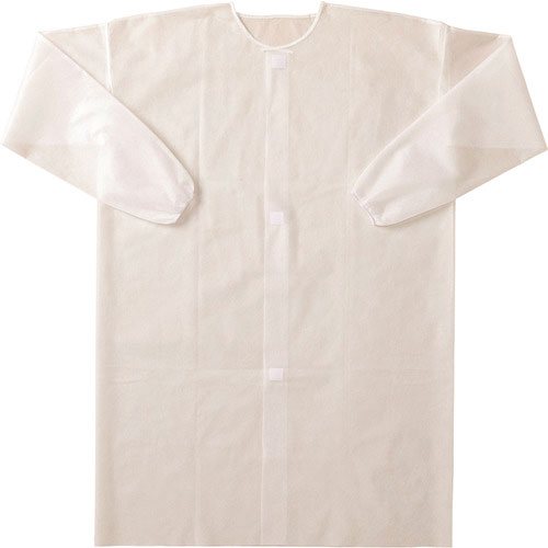 東京メディカル　不織布製使い捨て白衣　１０枚入り　フリーサイズ＿