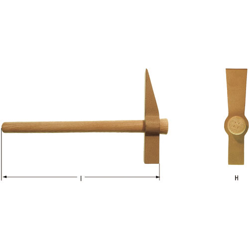 Ａｍｐｃｏスイス　防爆ハンマー　煉瓦　頭長１６５ｍｍ　頭径２５ｍｍ　質量７８９ｇ＿