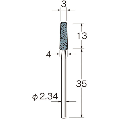 リューター　精密加工用軸付砥石Ｇ１０４１＿
