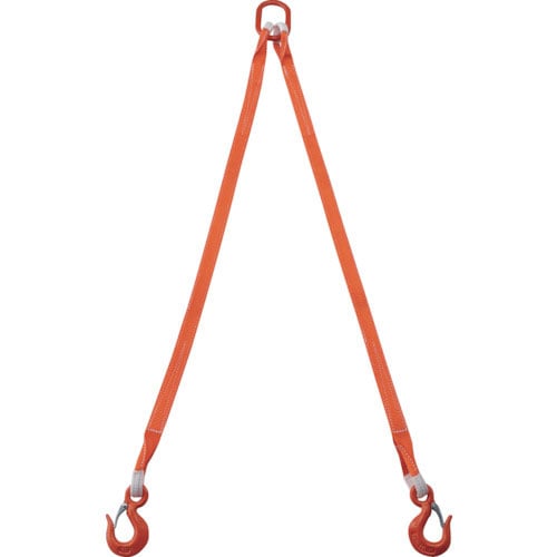 ＴＲＵＳＣＯ　２本吊ベルトスリングセット　３５ｍｍ幅Ｘ１．５ｍ　吊り角度６０°時荷重１．７２ｔ（最大＿