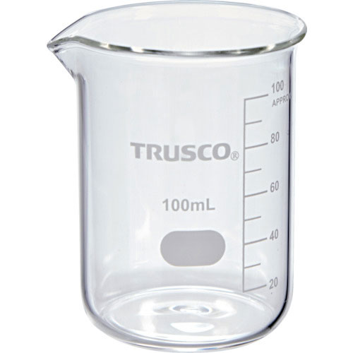 ＴＲＵＳＣＯ　ガラスビーカー　１００ｍｌ＿