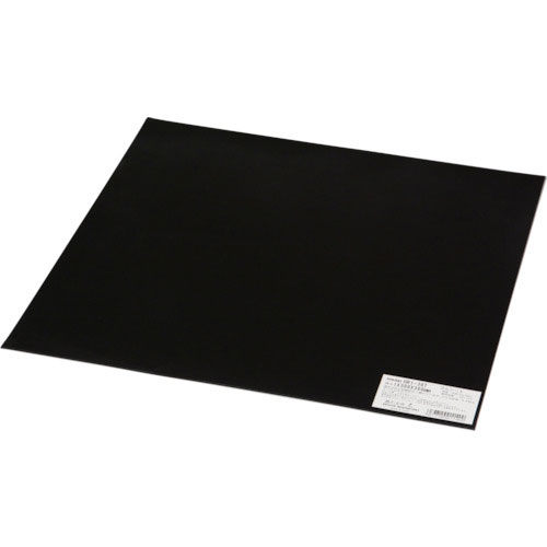 光　天然ゴム板（粘着付）黒　１×３００×３００ｍｍ＿