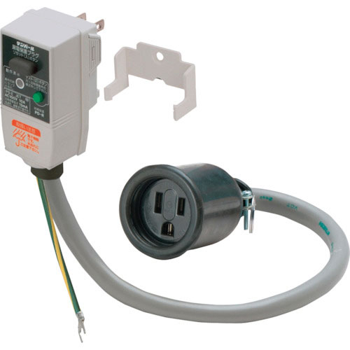 テンパール テンパール工業 プラグ形漏電遮断器 10A 15mA 防水コネクターヘッダー付き_