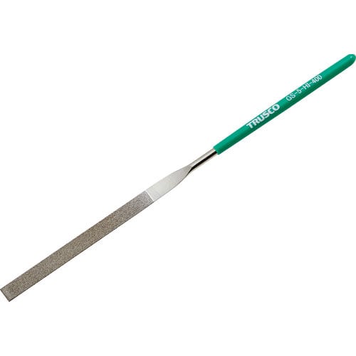 TRUSCO ダイヤモンドヤスリ 精密用#400 平 1本入 全長140mm(10本組サイズ)_