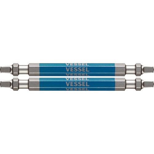 ベッセル　剛彩ビット　２本組　（両頭スクエア）　ＳＱ３×８２ｍｍ＿