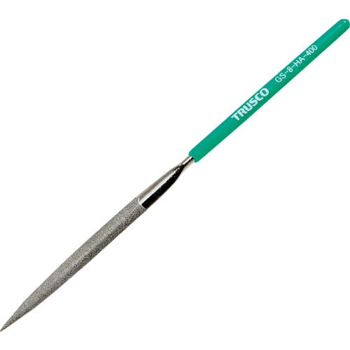 TRUSCO ダイヤモンドヤスリ 精密用#400 半丸 1本入 全長180mm(8本組サイズ)_
