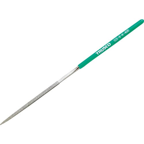 TRUSCO ダイヤモンドヤスリ 精密用#400 角 1本入 全長180mm(8本組サイズ)_
