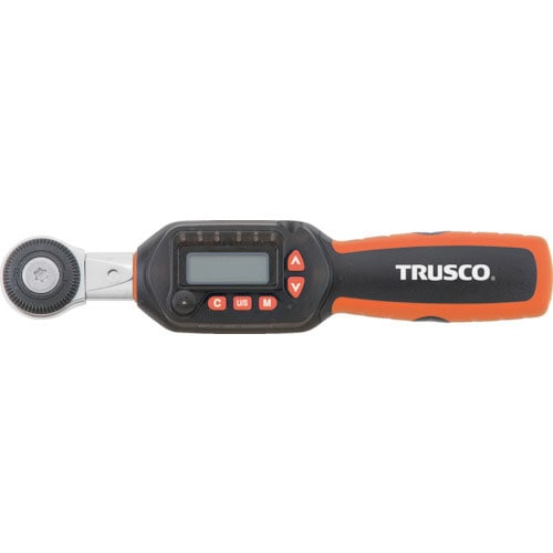 ＴＲＵＳＣＯ　ヘッド交換式ラチェットデジタルトルクレンチ　差込角９．５ｍｍ　１２～６０Ｎｍ＿