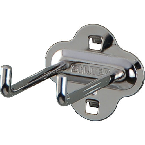 SHUTER パンチングパネル用L字フックダブル 80mm(10個入り)_