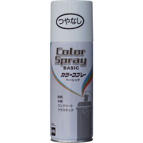ニッぺ 水性カラースプレー ベーシック 400ml つやなしホワイト HKU004_