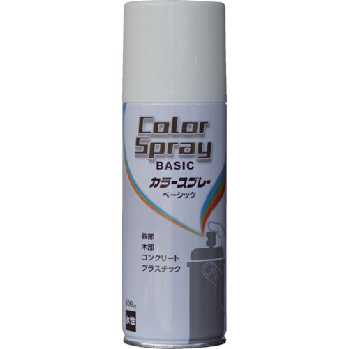 ニッぺ　水性カラースプレー　ベーシック　４００ｍｌ　ミルキーホワイト　ＨＫＵ００５＿