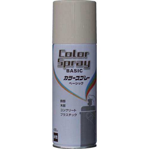 ニッぺ　水性カラースプレー　ベーシック　４００ｍｌ　クリーム　ＨＫＵ００７＿