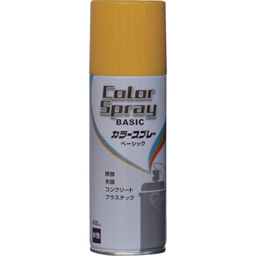 ニッぺ　水性カラースプレー　ベーシック　４００ｍｌ　イエロー　ＨＫＵ０１４＿