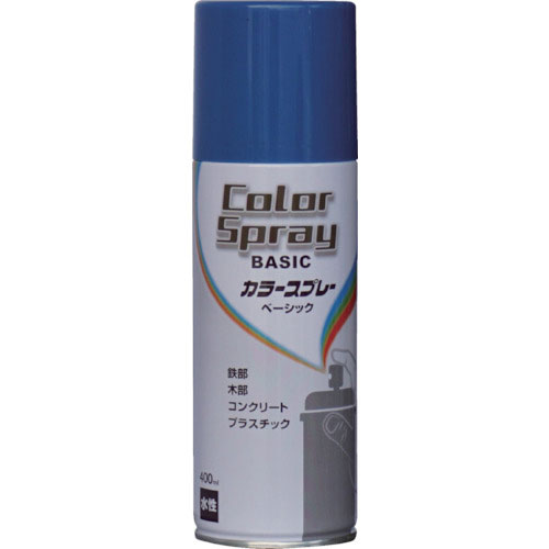 ニッぺ 水性カラースプレー ベーシック 400ml コバルトブルー HKU020_