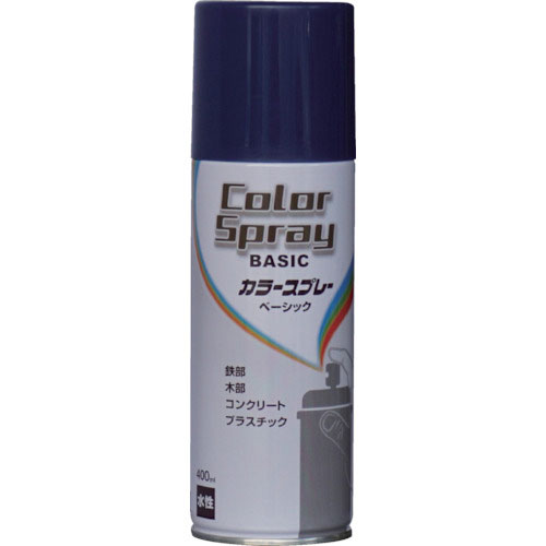 ニッぺ 水性カラースプレー ベーシック 400ml ブルー HKU021_