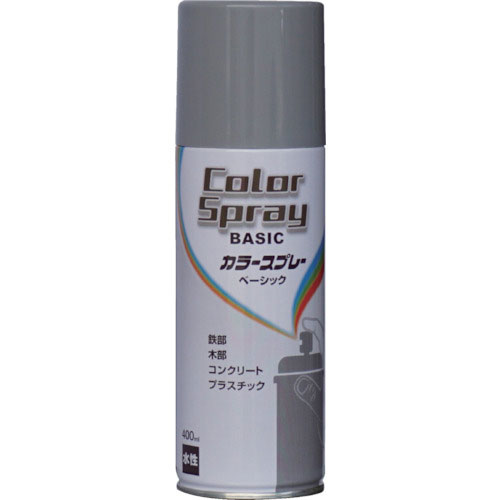 ニッぺ 水性カラースプレー ベーシック 400ml ダークグレー HKU023_