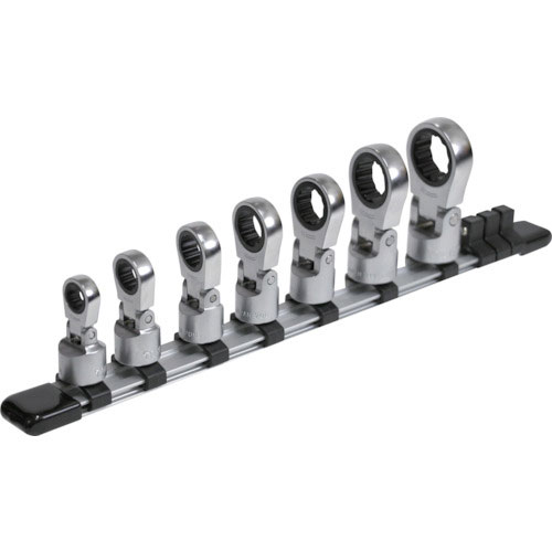 ＴＯＮＥ　フレックスラチェットめがねソケットセット（ホルダー付）　差込角９．５ｍｍ　７点セット＿