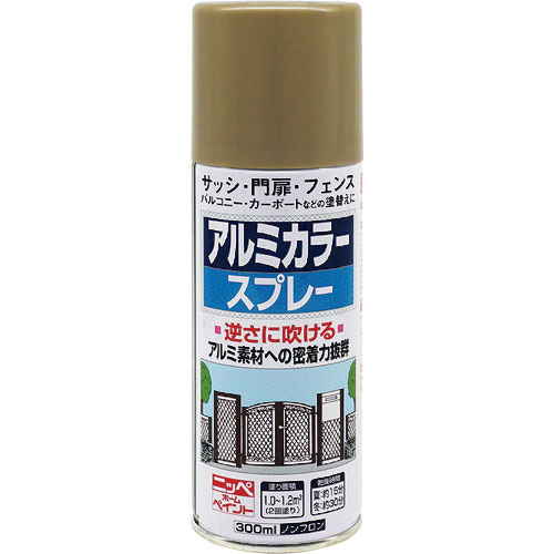 ニッぺ　アルミカラースプレー　３００ｍｌ　ステンカラーメタリック　ＨＴＥ１１４－３００＿