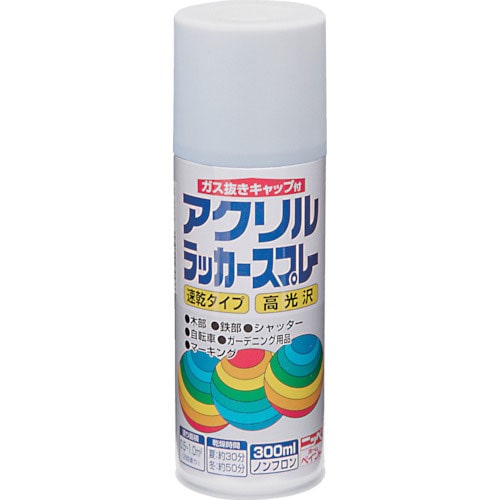 ニッぺ　アクリルラッカースプレー　３００ｍｌ　ホワイト　ＨＷＥ００１－３００＿