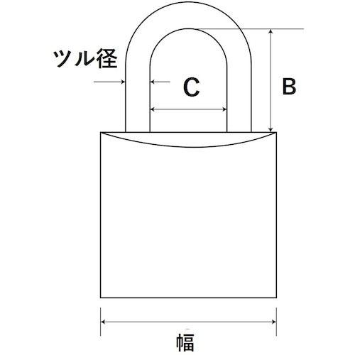 ＷＡＫＩ　ステンレス吊長南京錠＿