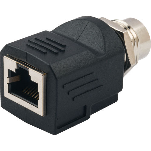 パンドウイット　ＲＪ４５⇔Ｍ１２（Ｄコードタイプ）変換アダプタ＿