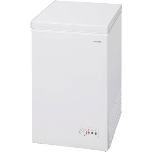 IRIS 518286 上開き式冷凍庫 63L ホワイト＿ の
