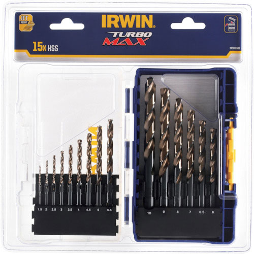 IRWIN ドリルターボマックス15本セット_