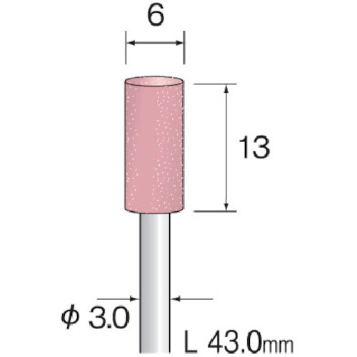 ミニモ　精密砥石　ＳＰ砥粒＃１００　φ６　（１０本入）＿