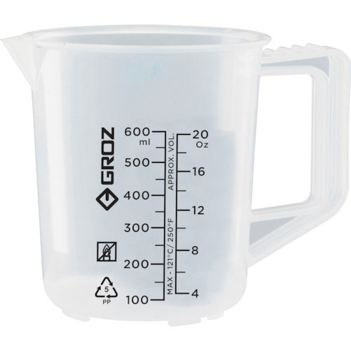 ＧＲＯＺ　オイル用ビーカー　６００ＭＬ＿
