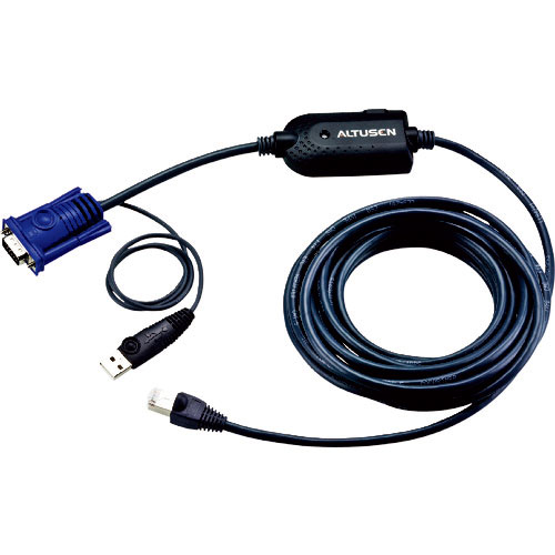 ATEN コンピューターモジュール(LANケーブル一体型)USB/マトリックスKVMスイッチ用_