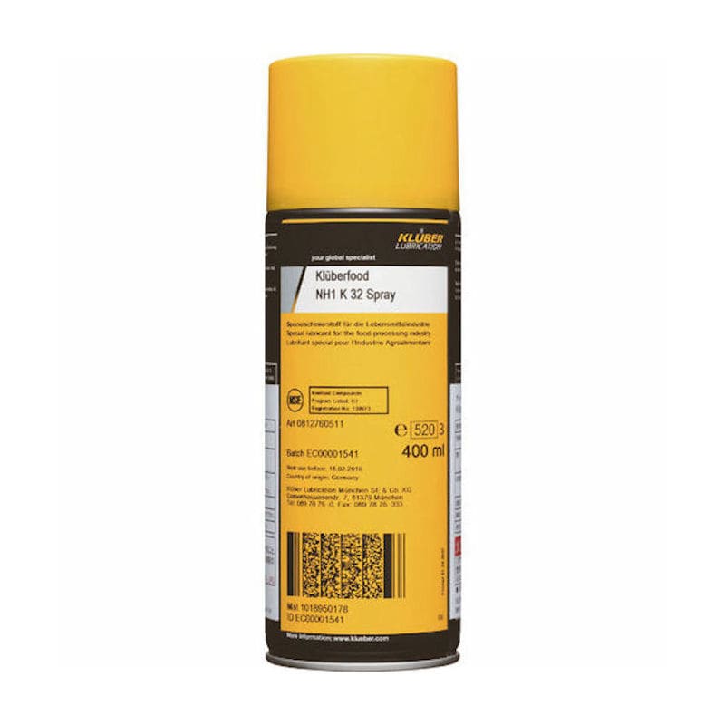 クリューバー 食品機械用潤滑剤 NOKスプレー KLUBERFOOD NH1 K32 SPRAY_