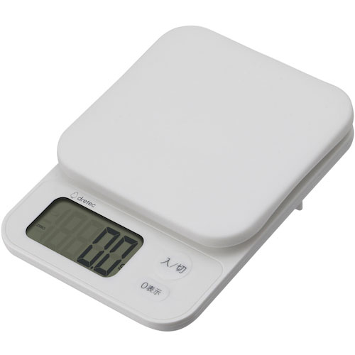 ｄｒｅｔｅｃ　デジタルスケール「ブランジェ」２ｋｇ　ホワイト＿