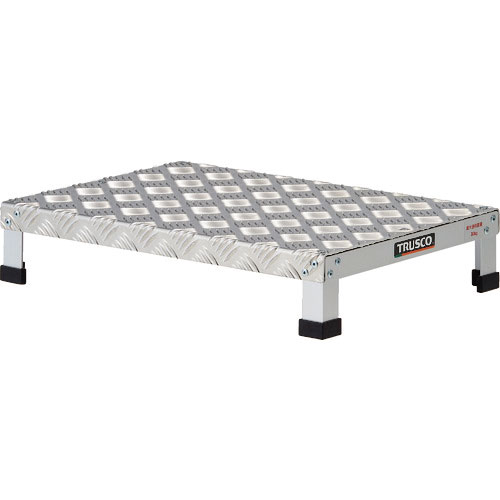 ＴＲＵＳＣＯ　ローハイシステムステップ　アルミ製足踏台　５００Ｘ３５０ＸＨ１００＿