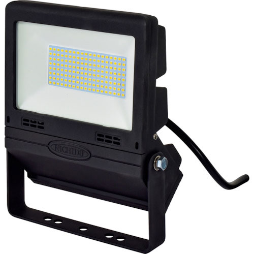 日動 LED投光器 常設用フラットライト50W 黒_