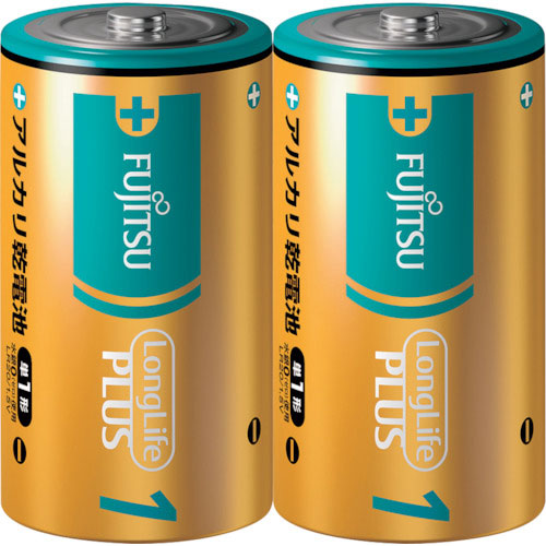 富士通　アルカリ乾電池単１　Ｌｏｎｇ　Ｌｉｆｅ　Ｐｌｕｓ　２個パック＿