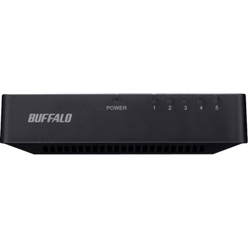 バッファロー　１０／１００Ｍｂｐｓ対応　スイッチングハブ　プラスチック筐体／電源外付けモデル　５ポー＿