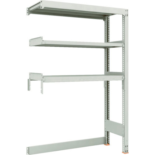 ＴＲＵＳＣＯ　スチールラック　Ｍ３型中量棚　下段開放型　Ｗ１２００ＸＤ４７１ＸＨ１８００　３段　連結＿
