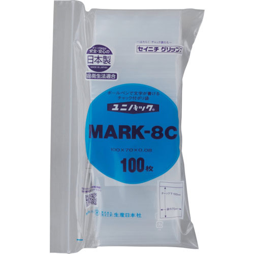 セイニチ　「ユニパック」　ＭＡＲＫ－８Ｃ　１００×７０×０．０８　１００枚入＿