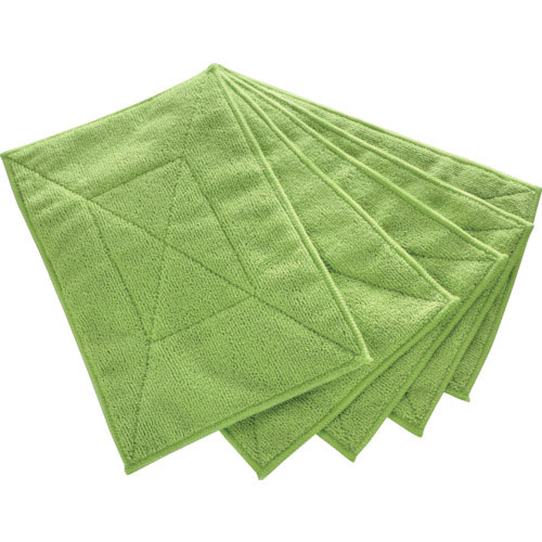 ＴＲＵＳＣＯ　マイクロファイバーカラー雑巾（５枚入）　緑＿