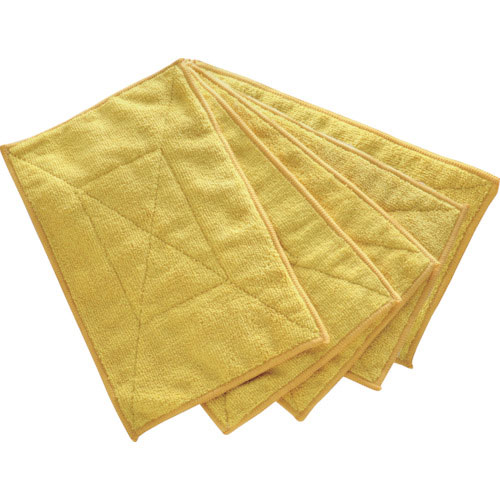 ＴＲＵＳＣＯ　マイクロファイバーカラー雑巾（５枚入）　黄＿