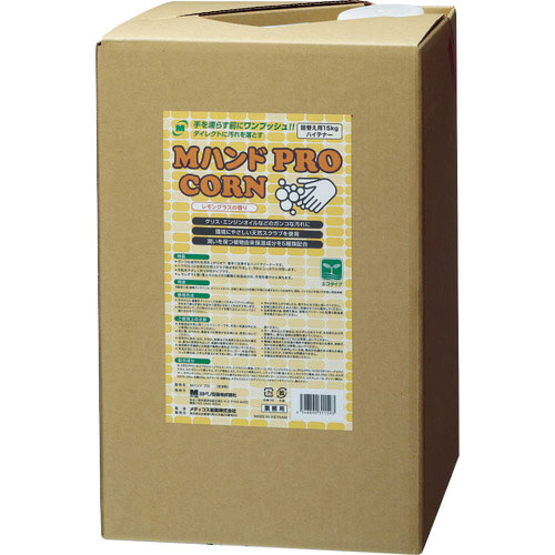 ミドリ安全　ハンドクリーナー　Ｍハンド　ＰＲＯ／ＣＯＲＮ　１５ＫＧ詰替え用ハイテナー＿