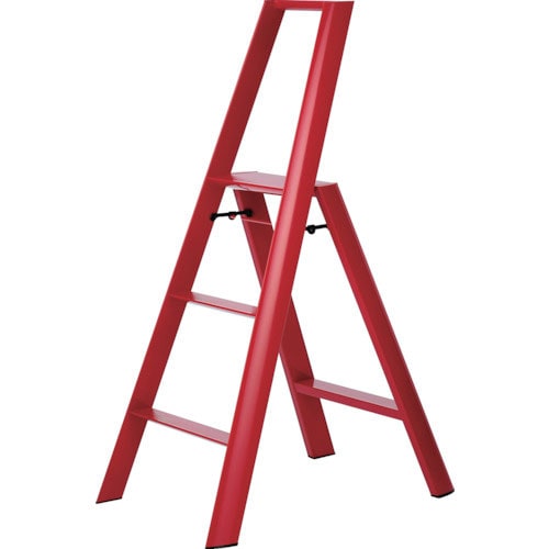 ハセガワ 踏台 ルカーノ 3ステップ レッド(16727)_