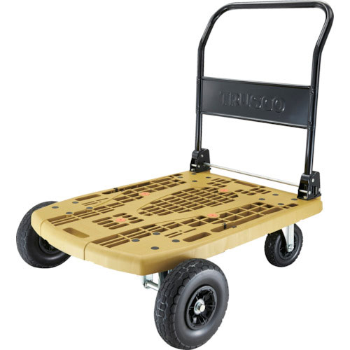ダンディ 樹脂製台車 フラットカート2 ブラック W675 ダンディ 樹脂製台車 フラットカート2 ブラック W675