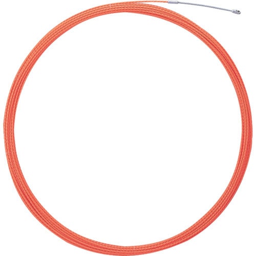 マーベル 呼線 入線工具スネークライン 全長50m 線径4.5mm オレンジ_