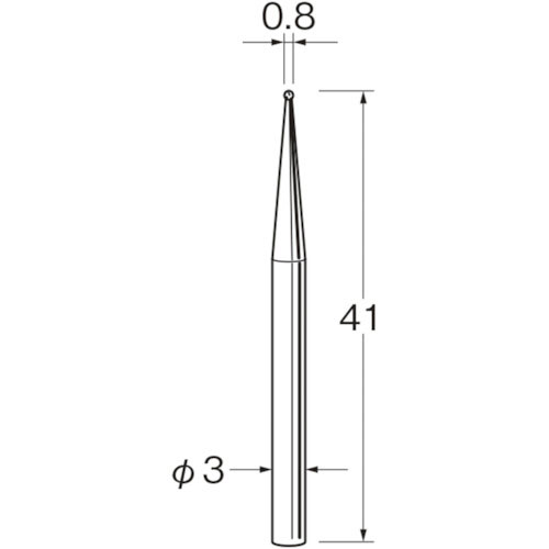リューター　軸付電着ボラゾン砥石Ｎ１００８＿