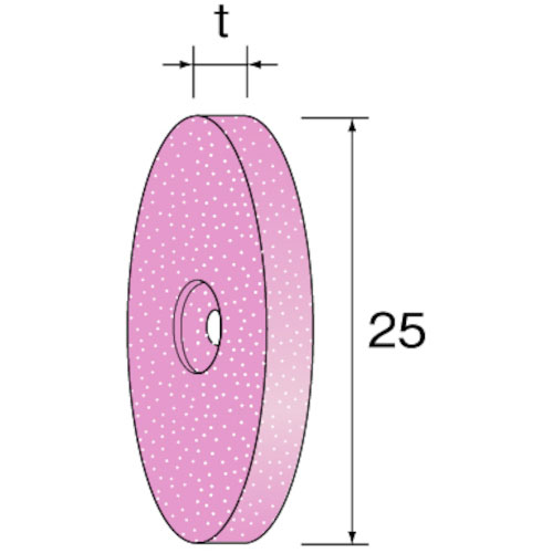 ミニモ　ＰＡ砥石ホイール　＃１２０　（１０個入）　外径２５ｍｍ　幅４．８ｍｍ＿