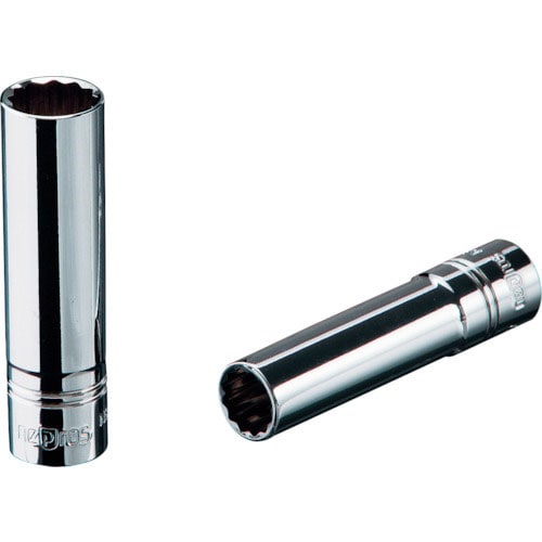 ネプロス　６．３ｓｑ．ディープソケット（十二角）　対辺寸法１１ｍｍ　全長５０ｍｍ＿